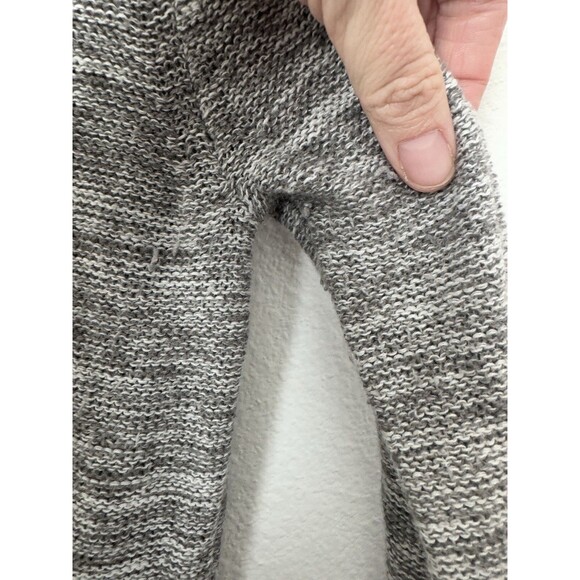 Roxy Women's Marled Gray Hoodie Tunic Sweater Knit V Neck Pullover Small - Picture 5 of 12